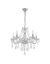 Light Prestige Cristallo 5 pendant E14 transparent LP-2940/5P