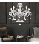 Glamour chandeliers - Light Prestige Cristallo 5 pendant E14 transparent LP-2940/5P - product 3