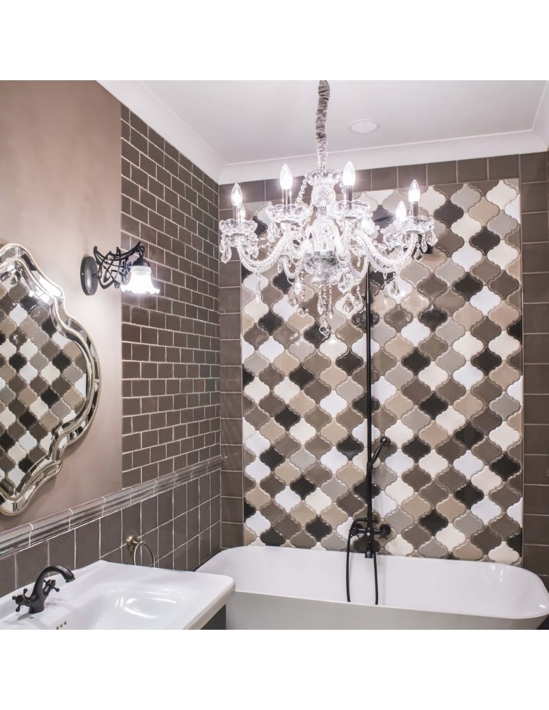 Glamour chandeliers - Light Prestige Cristallo 5 pendant E14 transparent LP-2940/5P - product kolory-swiatla.pl 4