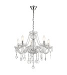 Glamour chandeliers - Light Prestige Cristallo 5 pendant E14 transparent LP-2940/5P - product 5