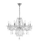 Glamour chandeliers - Light Prestige Cristallo 8 pendant E14 transparent LP-2940/8P - product 1