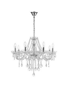 Light Prestige Cristallo 8 pendant E14 transparent LP-2940/8P