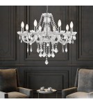 Glamour chandeliers - Light Prestige Cristallo 8 pendant E14 transparent LP-2940/8P - product 2