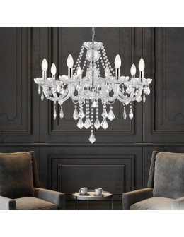 Light Prestige Cristallo 8 pendant E14 transparent LP-2940/8P - product 2