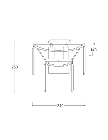Zuma Line AMEDEO 2xE14 Chrome 17106/2W-CHR Wall lamp. - product 2