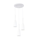 Pendant lamps - Light Prestige Solin 3 pendant white E27 white LP-181/3P WH - product 1