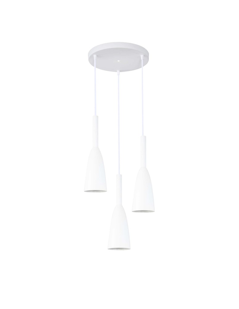 Pendant lamps - Light Prestige Solin 3 pendant white E27 white LP-181/3P WH - product kolory-swiatla.pl 1