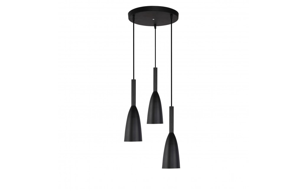 Light Prestige Solin 3 wisząca czarna E27 czarny LP-181/3P BK