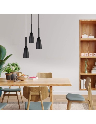 Light Prestige Solin 3 pendant black E27 black LP-181/3P BK - product 2