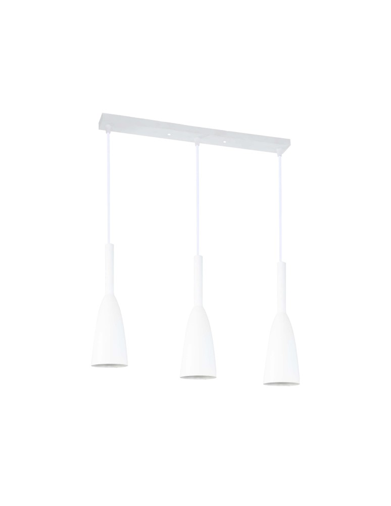Pendant lamps on a strip - Light Prestige Solin 3 pendant line white E27 white LP-181/3L WH - product kolory-swiatla.pl 1