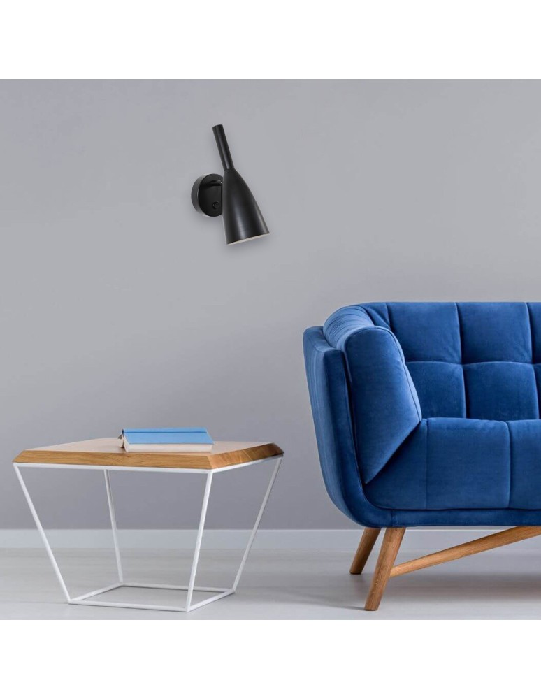 Wall lamps - Light Prestige Solin wall lamp black E14 black LP-181/1W BK - product kolory-swiatla.pl 2