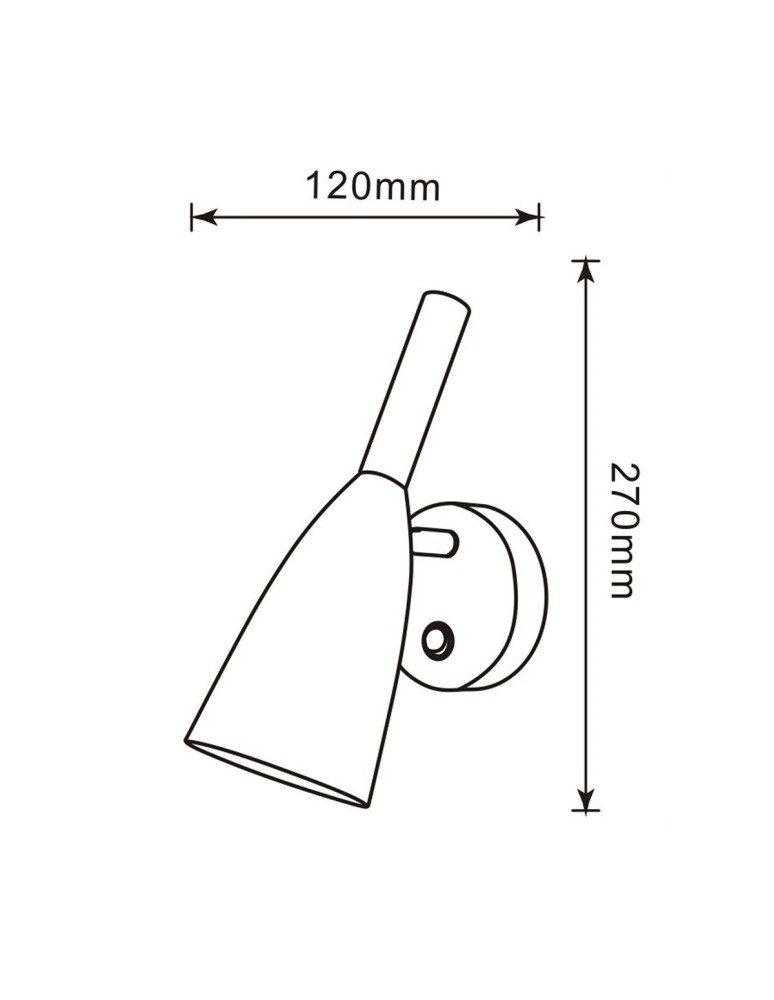 Light Prestige Solin kinkiet czarny E14 czarny LP-181/1W BK