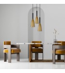 Pendant lamps - Light Prestige Solin 3 pendant plate gold E27 gold/black LP-181/3P GD - product 2