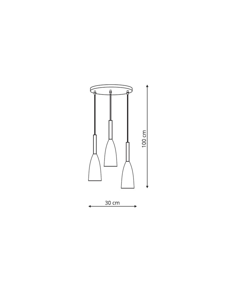 Pendant lamps - Light Prestige Solin 3 pendant plate black/gold E27 black/gold LP-181/3P BK/GD - product kolory-swiatla.pl 3
