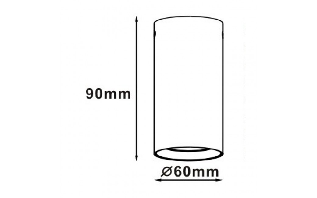 Light Prestige Manacor oczko białe z czarnym ringiem 9 cm GU10 biały LP-232/1D - 90 WH/BK