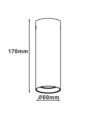 Light Prestige Manacor white eyelet with black ring 17 cm GU10 white LP-232/1D - 170 WH/BK - product 2