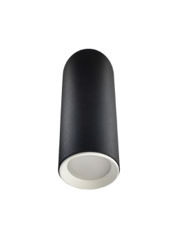 Light Prestige Manacor eyelet black with white ring 17 cm GU10 black LP-232/1D - 170 BK/WH