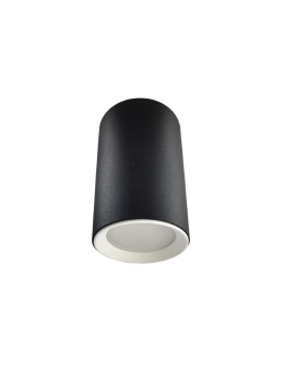 Light Prestige Manacor black eyelet with white ring 9 cm GU10 black LP-232/1D - 90 BK/WH