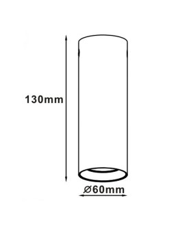 Light Prestige Manacor oczko czarne ze złotym ringiem 13 cm GU10 czarny LP-232/1D - 130 BK/GD - produkt 2