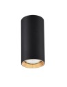 View Light Prestige Manacor eyelet black with gold ring 17 cm GU10 black LP-232/1D - 170 BK/GD