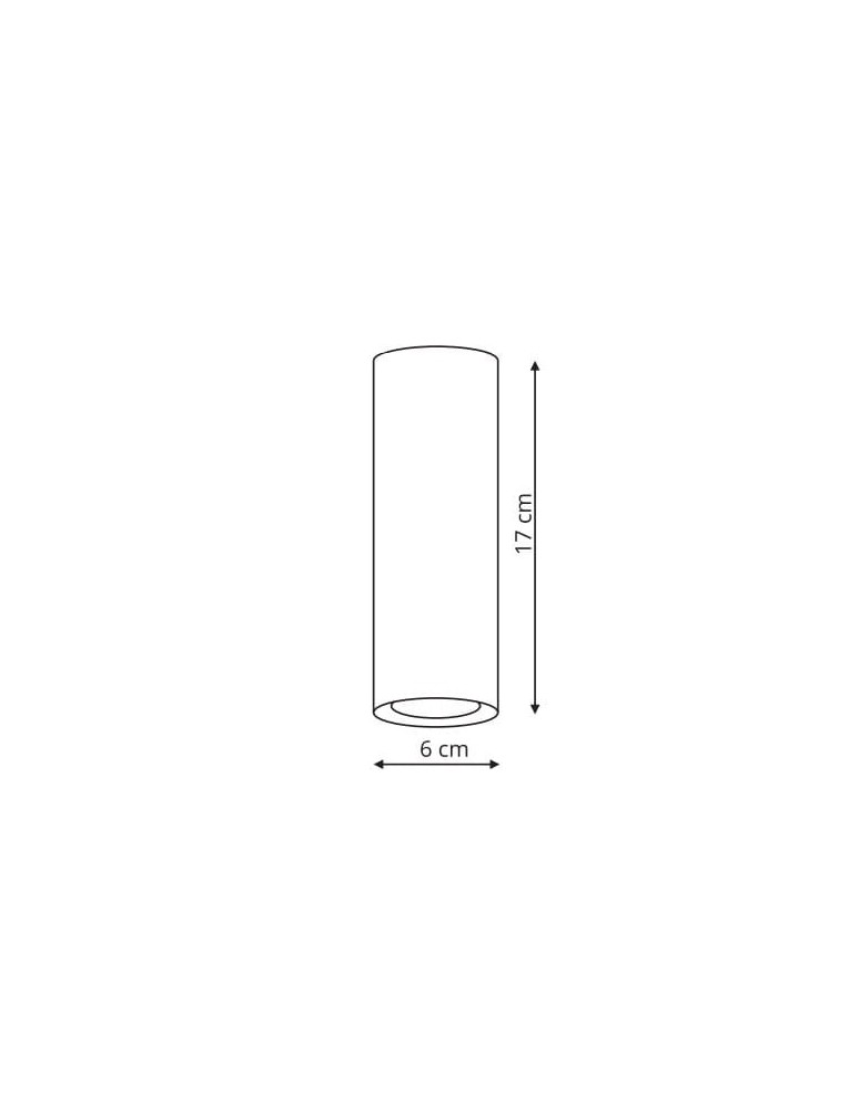 Ceiling luminaires for replaceable light source - Light Prestige Manacor white eyelet with gold ring 17 cm GU10 white LP-232/1D - 170 WH/GD - product kolory-swiatla.pl 3