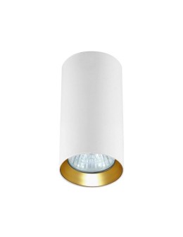 Light Prestige Manacor white eyelet with gold ring 13 cm GU10 white LP-232/1D - 130 WH/GD