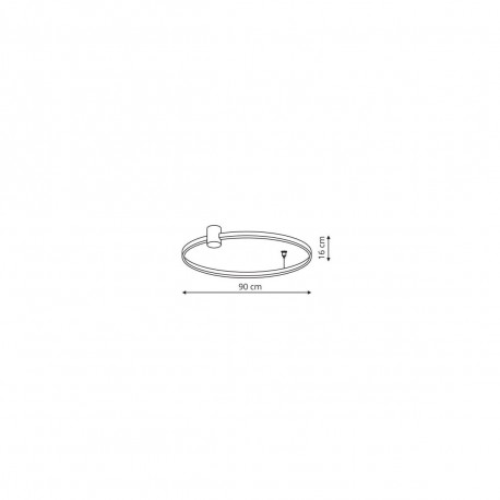 Light Prestige Ring plafon L czarny 4000K LP-909/1C 4L BK 1 xLED czarny