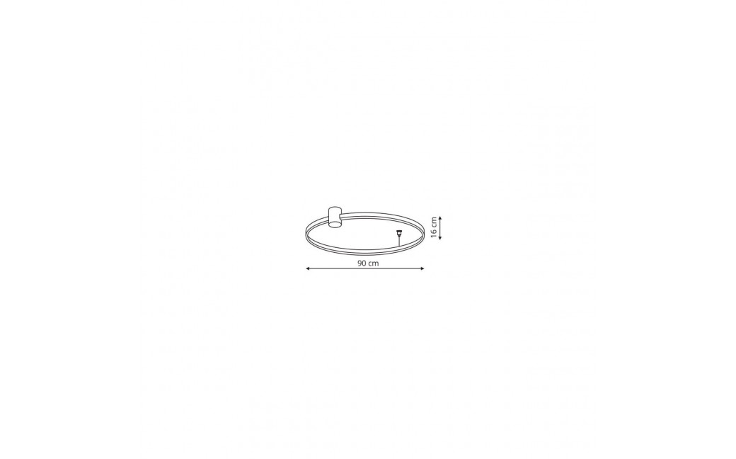 Light Prestige Ring plafon L czarny 4000K LP-909/1C 4L BK 1 xLED czarny