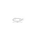 Modern ceiling lamps - Light Prestige Ring plafond L black 3000K LP-909/1C L BK 1 xLED black - product 4
