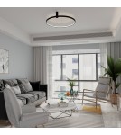 Modern ceiling lamps - Light Prestige Ring plafond S black 4000K LP-909/1C 4S BK 1xLED black - product 2