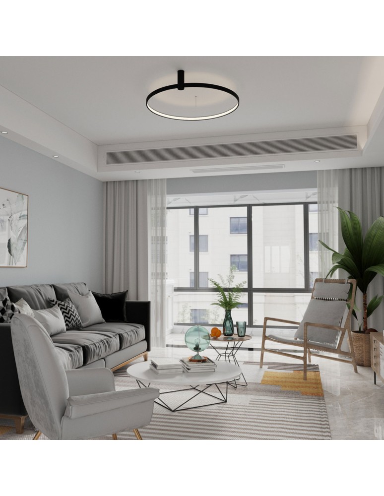 Modern ceiling lamps - Light Prestige Ring plafond S black 3000K LP-909/1C S BK 1xLED black - product kolory-swiatla.pl 2