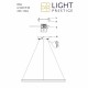 Light Prestige Ring lampa wisząca duża czarna 3000K LP-909/1P L BK 1xLED czarny