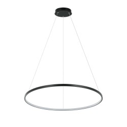 Light Prestige Ring lampa wisząca średnia czarna 4000K LP-909/1P 4M BK 1xLED czarny