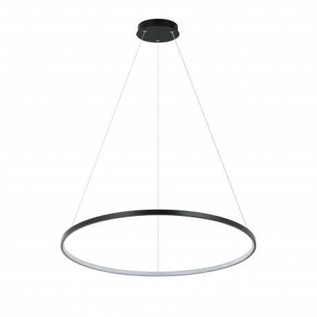 Light Prestige Ring lampa wisząca średnia czarna 4000K LP-909/1P 4M BK 1xLED czarny