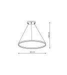 Pendant lamps circles - Light Prestige Ring medium pendant lamp black 4000K LP-909/1P 4M BK 1xLED black - product 4