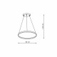 Light Prestige Ring lampa wisząca mała czarna 3000K LP-909/1P S BK 1xLED czarny