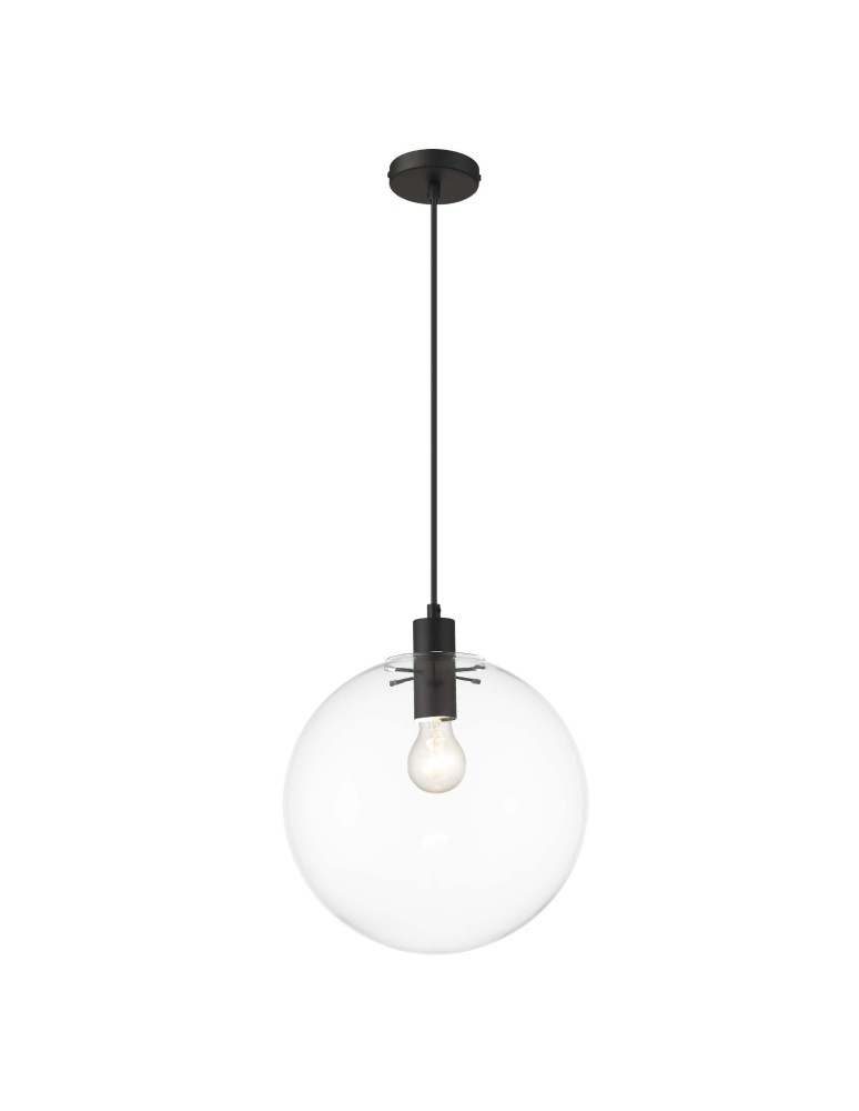 Pendant lamps - Light Prestige Puerto pendant large black E27 black LP-004/1P L BK - product kolory-swiatla.pl 1