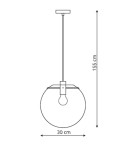 Pendant lamps - Light Prestige Puerto pendant large black E27 black LP-004/1P L BK - product 3