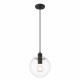 Light Prestige Puerto wisząca mała czarna E27 czarny LP-004/1P S BK