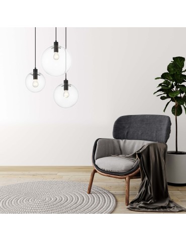 Light Prestige Puerto pendant small black E27 black LP-004/1P S BK - product 2