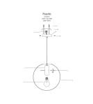 Pendant lamps - Light Prestige Puerto pendant small black E27 black LP-004/1P S BK - product 4