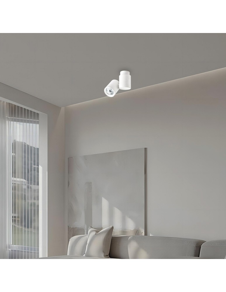 Ceiling spotlights - Light Prestige Boston 1 white GU10 white LP-741/1W WH - product kolory-swiatla.pl 2