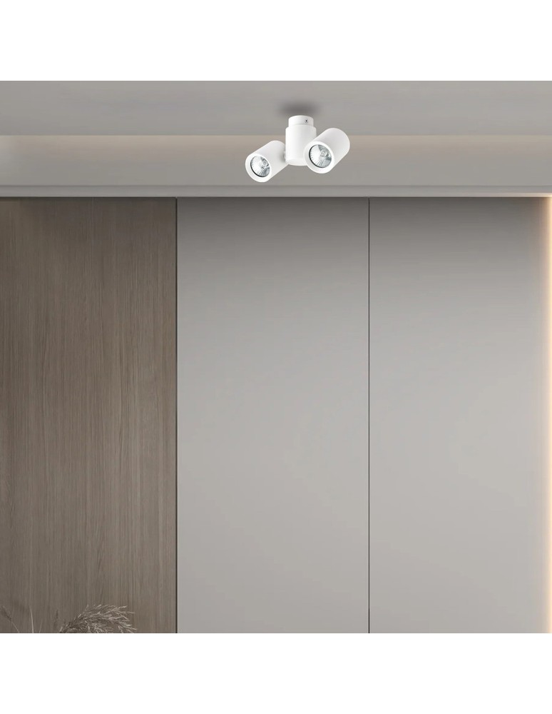 Spotlight ceiling lamps - Light Prestige Boston 2 white GU10 white LP-741/2W WH - product kolory-swiatla.pl 3