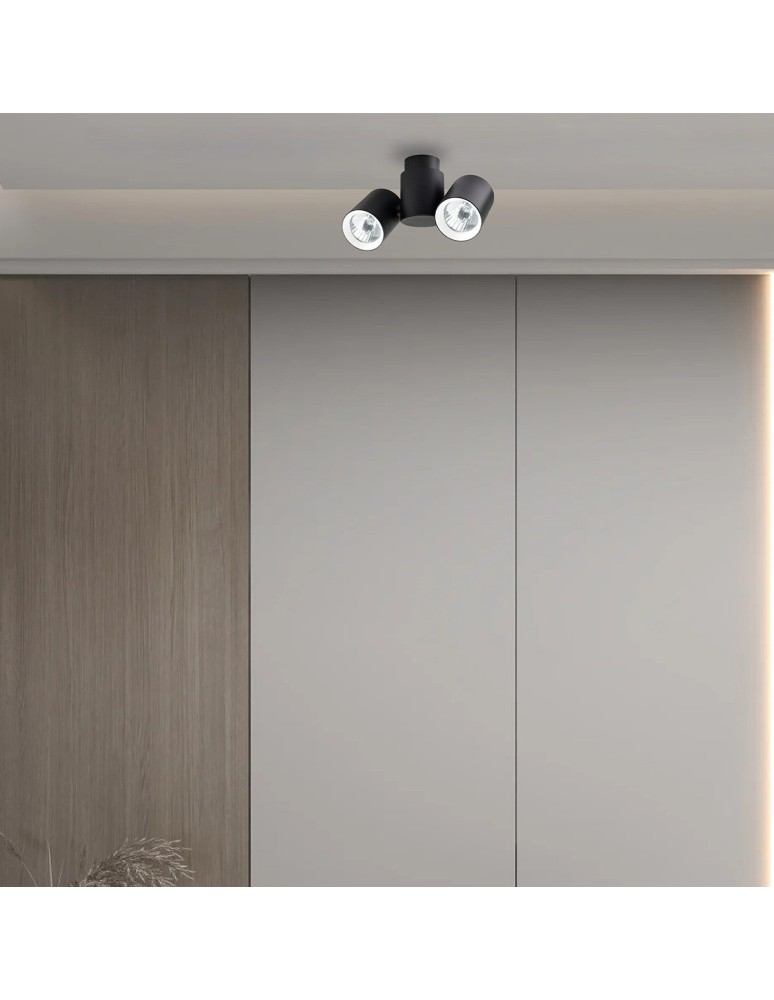 Spotlight ceiling lamps - Light Prestige Boston 2 black GU10 black LP-741/2W BK - product kolory-swiatla.pl 5