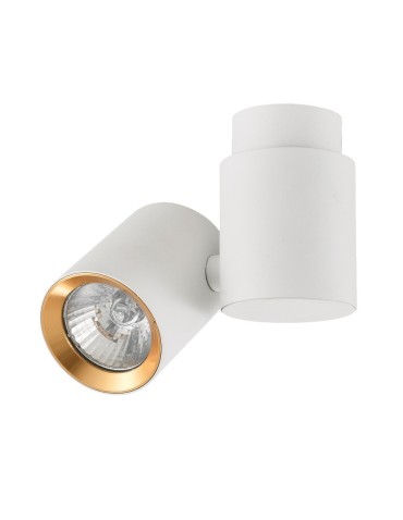Light Prestige Boston 1 white with gold ring GU10 white LP-741/1W WH/GD