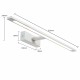 Light Prestige Isla kinkiet biały duży z IP44 3000K LED biały GS-LWB-20W/3 WH