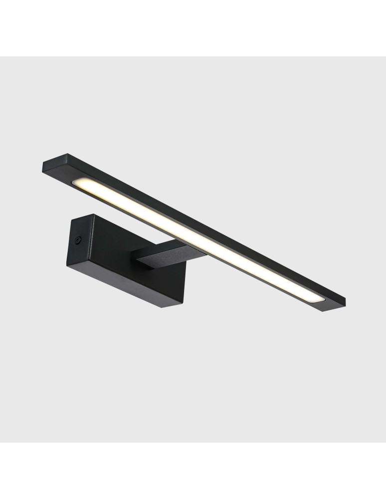 Bathroom wall lamps - Light Prestige Isla medium black wall lamp with IP44 3000K LED black GS-LWB-12W/3 BK - product kolory-swiatla.pl 5