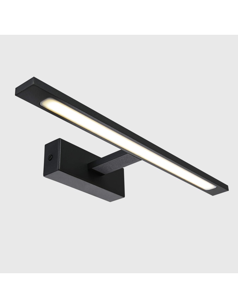 Bathroom wall lamps - Light Prestige Isla medium black wall lamp with IP44 3000K LED black GS-LWB-12W/3 BK - product kolory-swiatla.pl 6