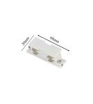 Accessories for 3 phase busbars - Light Prestige 3F interior switch white LP-551/4 WH - product 3