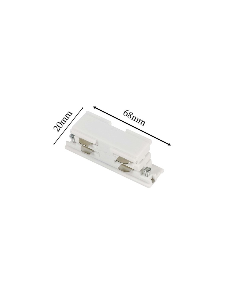 Accessories for 3 phase busbars - Light Prestige 3F interior switch white LP-551/4 WH - product kolory-swiatla.pl 3